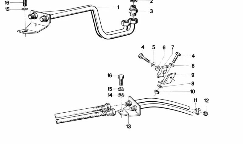 Adaptador de rosca OEM 17221116672 para BMW E30, E12, E28, E24, E23. Original BMW.