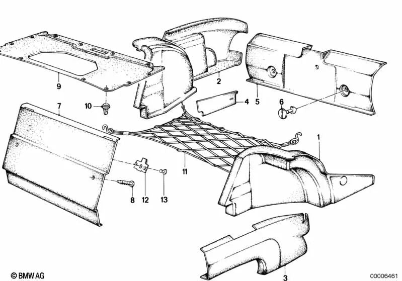 Lock for BMW 5 Series E28 (OEM 51471877688). Original BMW