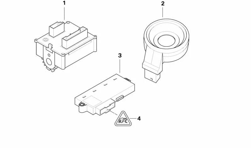 Ignition switch for BMW E60, E61, E63, E64 (OEM 61326937075). Original BMW