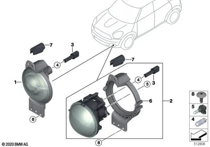 Juego de reparación de carcasa de casquillo para BMW Serie 1 E81, E82, E87, E88, F20, F21, F52, Serie 2 F22, F23, F45, F46, F87, Serie 3 E36, E46, E90, E91, E92, E93, F30, F31, F34, F35, F80, G20, Serie 4 F32, F33, F36, F82, F83, Serie 5 E39, E60, E61, F0