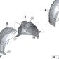 Couvercle intérieur de la roue avant gauche OEM 51718070503 pour BMW M3, M4 (G80, G81, G82, G83, G87). BMW d'origine.