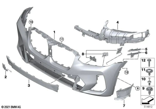 Soporte izquierdo para BMW G01N, G08N, G02N (OEM 51118081895). Original BMW.