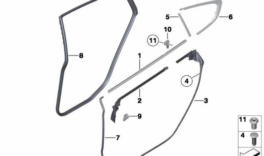 Suporte OEM 51357252800 para BMW F07 (Série 5 GT). BMW originais.