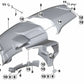 Tuerca C-Clip para BMW Serie 3 E46, Serie 5 E60, E60N, E61, E61N, F07, F10N, F11N, Serie 6 E63, E63N, E64, E64N, F06, F12, F13, Serie 7 E65, E66, F01, F02, F04, i I01, I01N, X3 F25, X4 F26, X5 E70, E70N, X6 E71, E72, Z4 E85, E86 y para MINI R50, R52, R53,