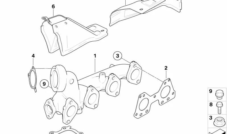 Junta Metálica para BMW E81, E82, E87N, E88, E84 (OEM 11657804865). Original BMW