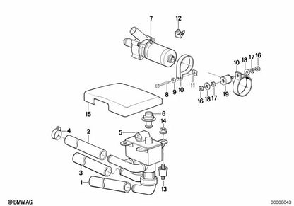 Chapa -Nut für BMW Serie 1 E81, E82, E87, E88, F20, F21, F40, F52, Serie 2 F22, F23, F45, F46, F87, G42, G87, Serie 3 E30, E36, E46, E90, E91, E92, E93, F30, F31, F34, F35, F80, G20, G21, G28, G80, Serie 4 F32, F33, F36, F82, F83, G22, G23, G26, G82