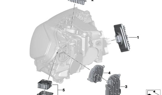 Intermittent LED Module/LEFT LEFT OEM 63115A0E631 for BMW G01, F97, G02, F98. Original BMW.