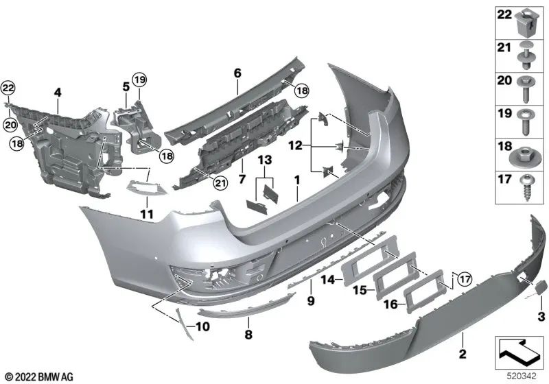 Mormatura inferiore per BMW 7 G70 serie (OEM 51129853569). BMW originale.