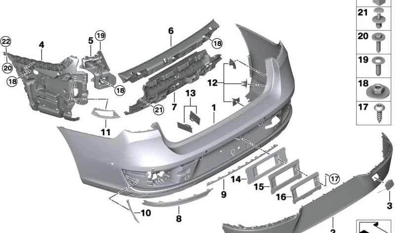 OEM 51125A3DAA0 Befestigungsunterstützung für BMW G70. Original BMW.