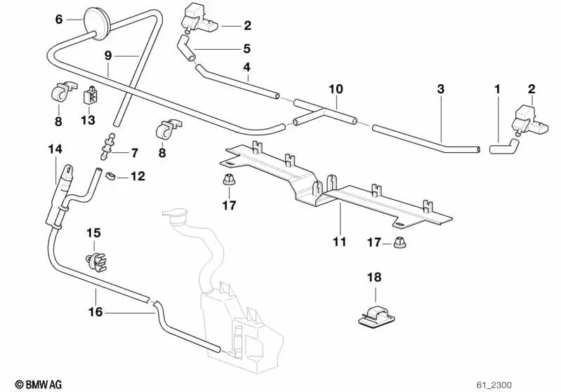 Distributor for BMW 7 Series E38 (OEM 61668364452). Genuine BMW