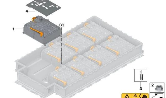 Módulo de celda de batería de alto voltaje para BMW I01, I01N (OEM 61278864727). Original BMW