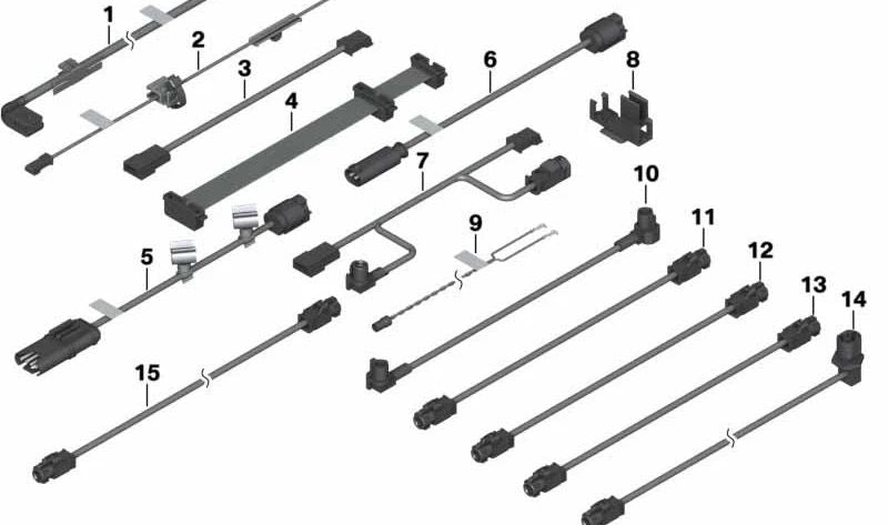 Cable AUX y USB para BMW Serie 3 E90N, E91N, E92, E92N, E93, E93N (OEM 61129202724). Original BMW