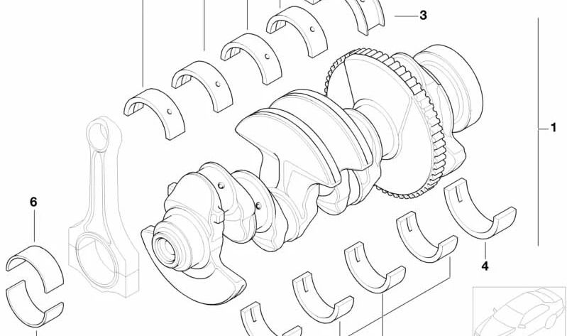 Yellow Bearing For BMW 1 Series E81 E82 E87 E88 F20 F21 2 Series F22 F23 3 Series E46 E90 E91 E92 E93 F30 F31 F34 F35 4 Series F32 F33 F36 5 Series E60 E61 F07 F10 F11 F18 6 Series E63 E64 F06 F12 F13 7 Series E65 E66 F01N F01