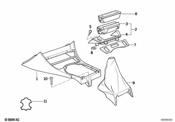 Fuelle de Cuero para BMW Serie 1 E81, E82, E87, Serie 3 E90, E91, Serie 5 E60, E61 (OEM 25111222078). Original BMW