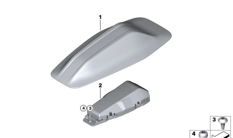 OEM 65205A09D89 ceiling antenna for BMW F70, G42, U06, G87, G20, G21, G28, G80, G81, G22, G26, G82, G60, G61, G68, G90, G70, U11, U12, U10, G45, G05 , G18, F95, G06, F96, G07, G09, I20, J05, J01, U25. Original BMW.