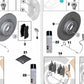 Jeu de pilules de frein OEM 34216791421 pour BMW E81, E82, E87, E88, E90, E91, E92, E93. BMW d'origine.