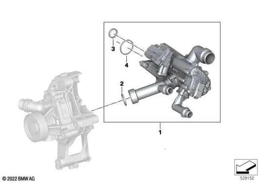 Junta moldeada para BMW G42, G20, G21, G22, G23, G26, G30, G31, G32, G11N, G12N, G14, G15, G16, G01, G02, G05, G18, G06, G07, G29 (OEM 11539494424). Original BMW.