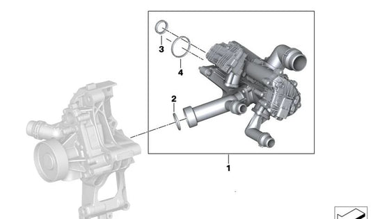 Junta Tórica (O-Ring) OEM 11539425963 para BMW G42, G20, G21, G22, G23, G26, G30, G31, G32, G11, G12, G14, G15, G16, G01, G02, G05, G18, G06, G07, G29. Original BMW.