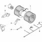 Cableado del dispositivo de calefacción/aire acondicionado para BMW E46, E83, E83N (OEM 61126910086). Original BMW