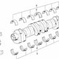 Casquillo de rodamiento de guía rojo para BMW Serie 5 E12, E28, E34, Serie 6 E24, Serie 7 E23, E32 (OEM 11211261035). Original BMW