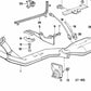 Soporte del sensor de oxígeno (sonda lambda) OEM 11761707417 para BMW E24, E28, E30, E32 y E34. Original BMW.