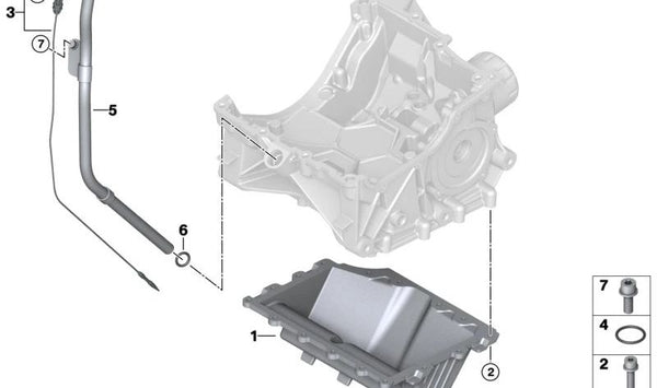 Junta tórica (O-Ring) de aceite OEM 11438524817 para BMW i3 (I01). Original BMW.