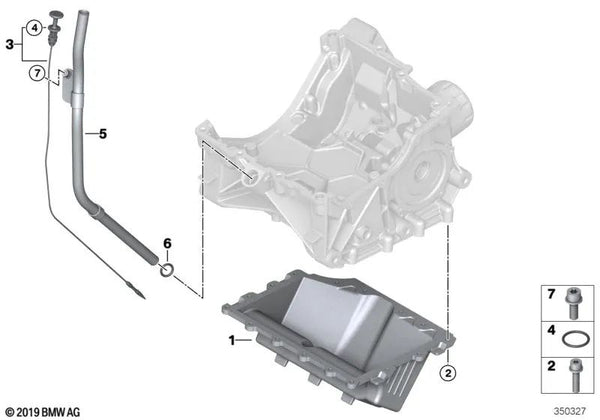 Varilla de medición de aceite para BMW i I01, I01N (OEM 11438528935). Original BMW.