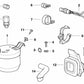 Abrazadera de cable OEM 61131356639 para BMW (Modelos compatibles: E21, E30, E36, E90, E92, E93, E12, E28, E34, E24, E23). Original BMW.