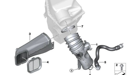 Junta Tórica (O-Ring) OEM 13718473144 para BMW {G20, G21, G30, G31, G32, G11, G12, G14, G15, G16, G01, G02, G05, G06, G07}. Original BMW.