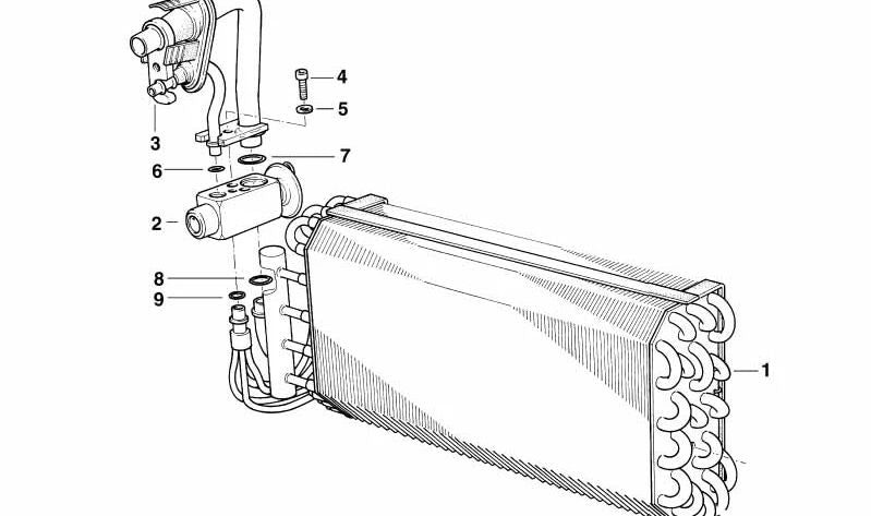 Tubería de aire acondicionado OEM 64118373882 para BMW E36. Original BMW.