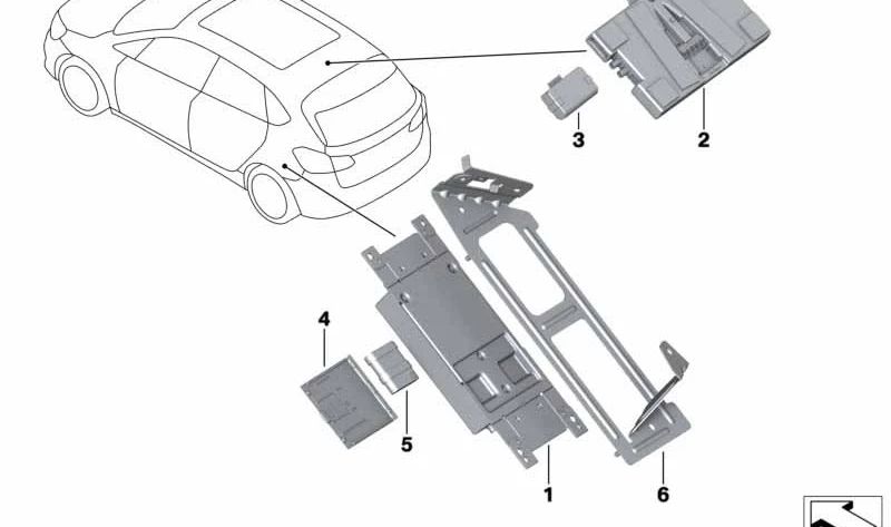 Telematik-Kommunikationsbox 2 für BMW F44, F30N, G20, F36, F90, G30, G32, G11, G12, F48, F48N, F39, F97, G01, F26, F98, G02, F15, F85, F16, F86, G07 ( OEM 84109843936). Original BMW