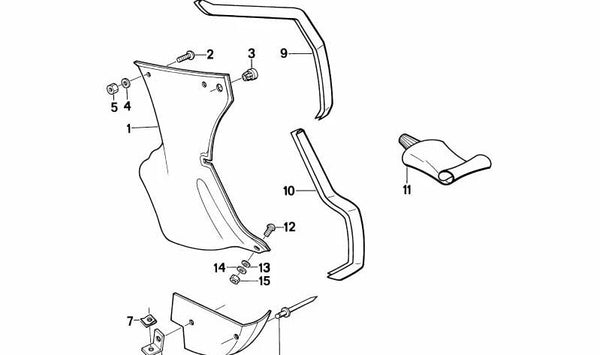 Juego de Adhesivo K6 para BMW F20, F21, F22, F23, F30, F31, F34, F35, F80, F32, F33, F36, F82, F83, G11, G12, G14, G15, I01, F25, F26, F15, F95, F16 (OEM 83195A547C4). Original BMW.