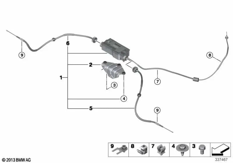 Soporte de Unidad de Control para BMW X5 E70, F15, F85, X6 E71, F16 (OEM 34436772102). Original BMW