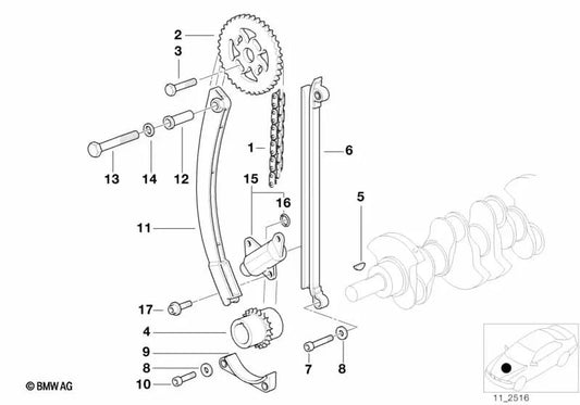 O-ring for BMW 3 Series E36, E46, 5 Series E34 (OEM 11121247857). Genuine BMW