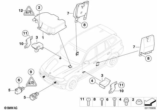 Sensor Puerta para BMW E83 (OEM 65773415299). Original BMW.