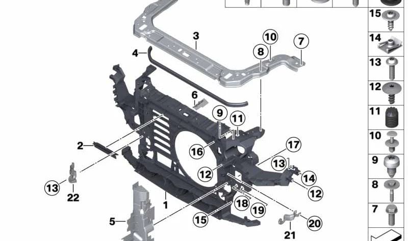 Tornillo para MINI R60, R61 (OEM 07149809992). Original BMW