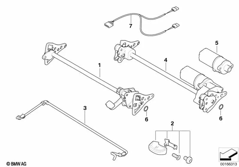 Cable Adaptador Memory para BMW E46, E53, E85 (OEM 61127162733). Original BMW