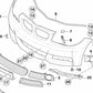 Rejilla lateral derecha para BMW E82, E88 (OEM 51118045450). Original BMW