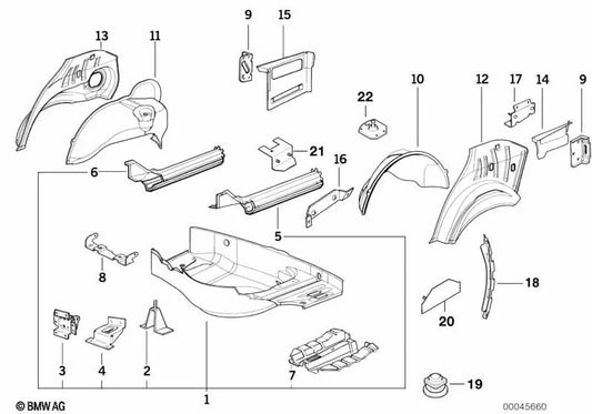 CD changer holder for BMW 3 Series E36 (OEM 41128173742). Original BMW