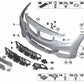 Ugello spruzzato di stampa sinistra per BMW 3 F34, F34N (OEM 51118062251). BMW originale.