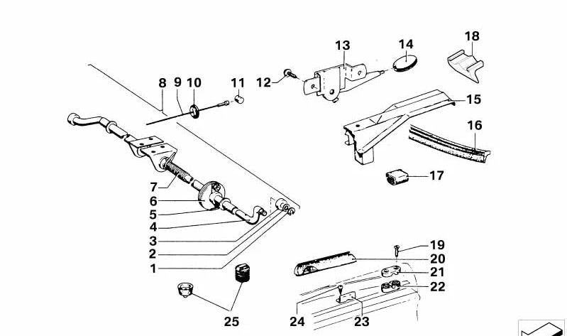 Junta de estanqueidad OEM 51235480191 para BMW F30, F31, F32, F33, F34, F36. Original BMW.