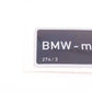 Cartel de aviso para BMW Serie 3 E36 (OEM 71212122203). Original BMW