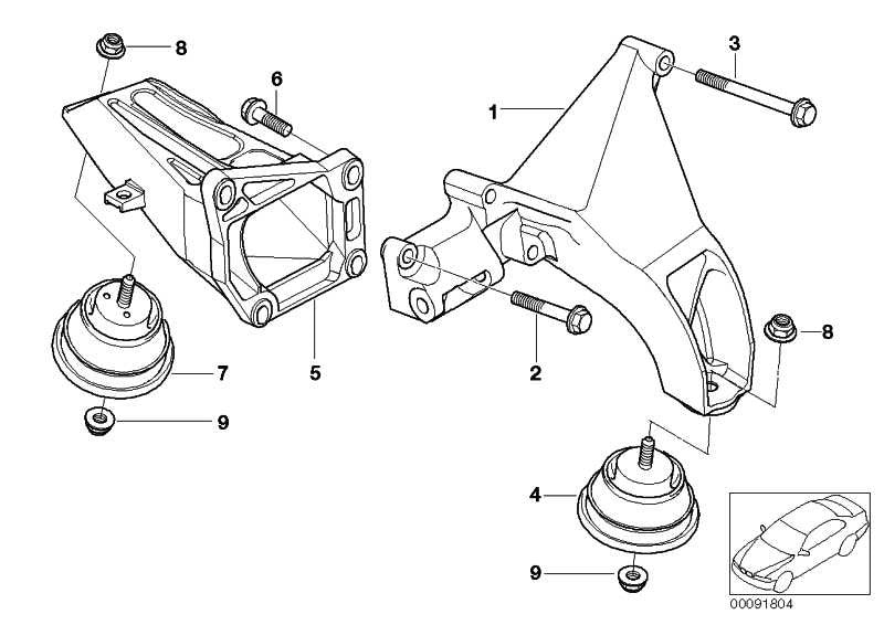 Soporte Motor Izquierdo Para Bmw E46 . Original Bmw. Recambios