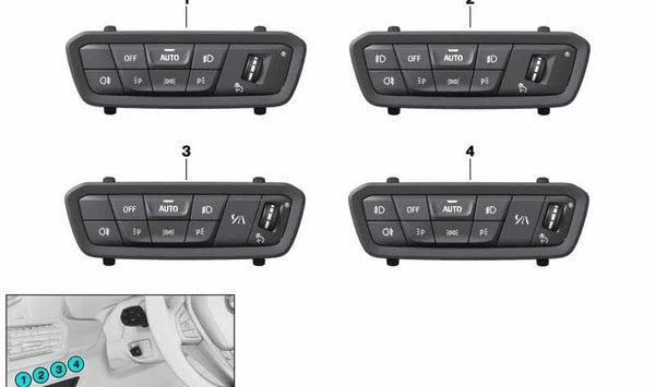 Unidad de Control de Luces para BMW Serie 8 F91, F92, F93, G14, G15, G16 (OEM 61315A16B10). Original BMW