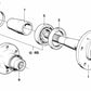 Eje trasero para BMW E24, E23 (OEM 33411123710). Original BMW