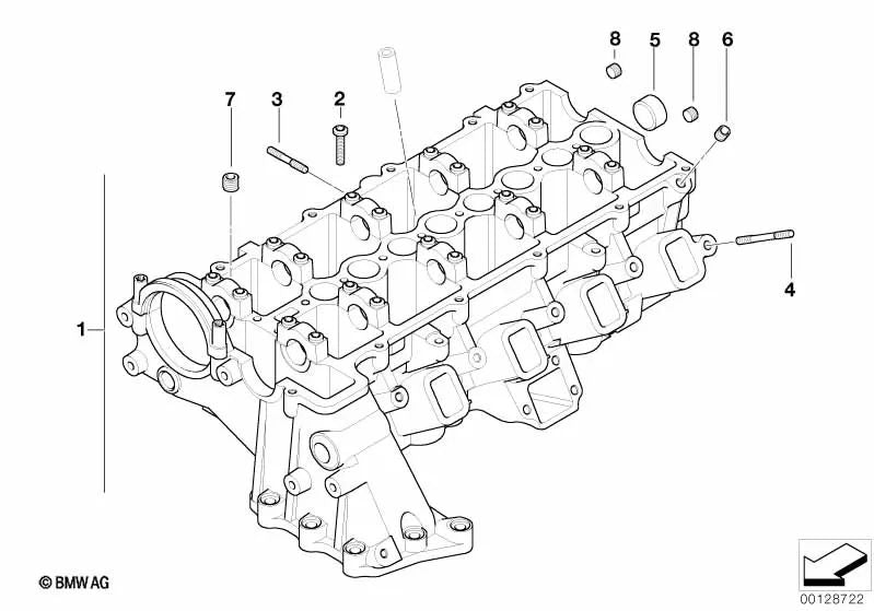 Culata para BMW Serie 1 E87, Serie 3 E46, E90, E91, Serie 5 E60, E61, X3 E83 (OEM 11127806058). Original BMW.