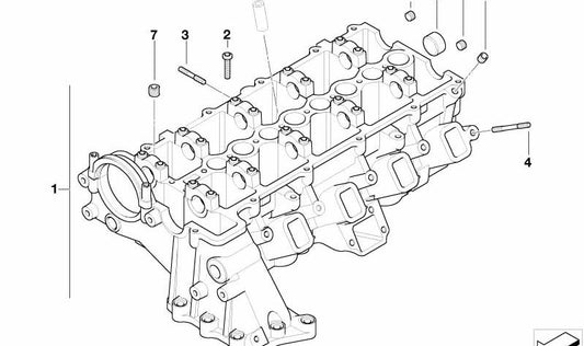 Culata para BMW Serie 3 E46 (OEM 11127806057). Original BMW