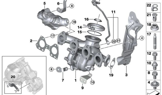 Rundkopfschraube für BMW F20N, F21N, F40, F22, F23, F44, F45, F46, G42, U06, F30, F31, F34, G20, G21, G28, F32, F33, F36, G22, G23, G26, F10N , F11N, G30, G31, G60, G32, G11, G12, G70, G14, G15, G16, I15, F48, F39, F25, G01, F26, G02, F15, G05,