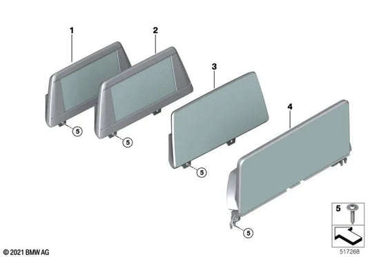 Pantalla de Información Central para BMW X3 F97N, G01N, X4 F98N, G02N (OEM 65505A42088). Original BMW