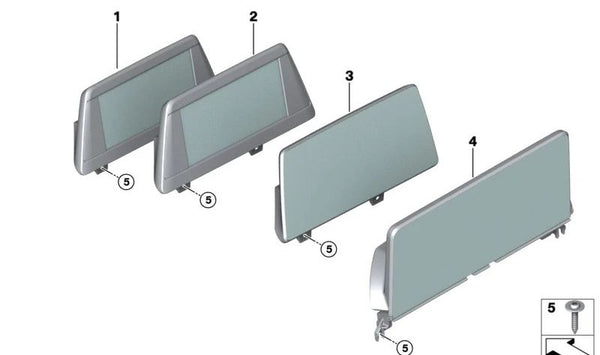 Pantalla multimedia central OEM 65506841920 para BMW G01 (X3), G08 (X3 híbrido), G02 (X4). Original BMW